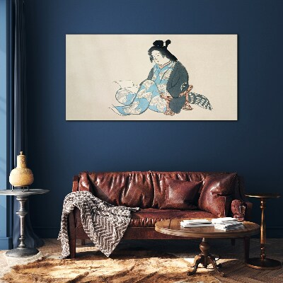 Silence and reflection Glass Wall Art