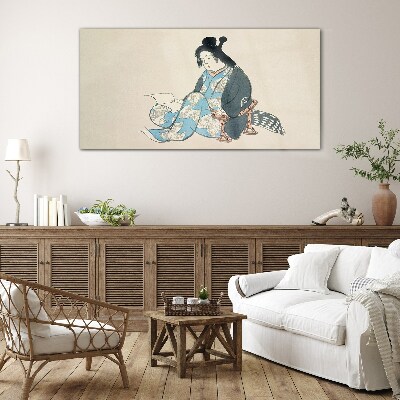 Silence and reflection Glass Wall Art