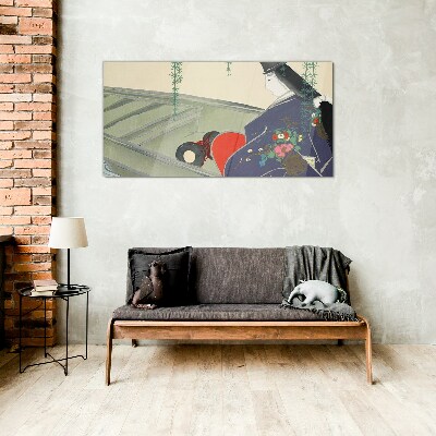 Peace in the garden Glass Wall Art