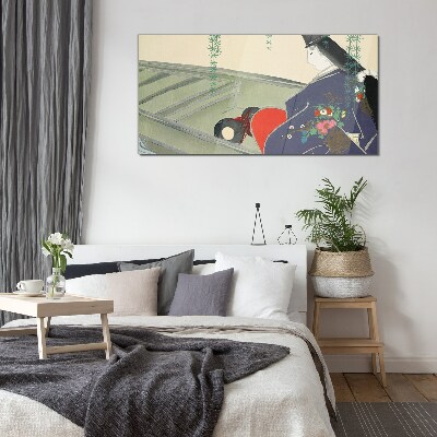 Peace in the garden Glass Wall Art