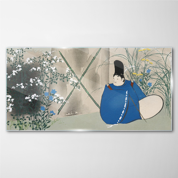 Peace in the garden Glass Wall Art