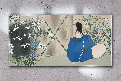 Peace in the garden Glass Wall Art
