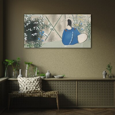 Peace in the garden Glass Wall Art