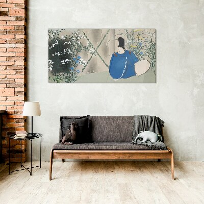 Peace in the garden Glass Wall Art