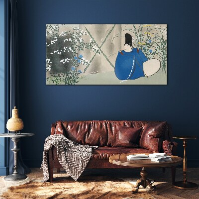 Peace in the garden Glass Wall Art