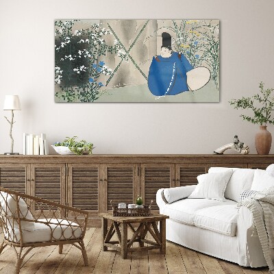 Peace in the garden Glass Wall Art