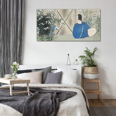 Peace in the garden Glass Wall Art