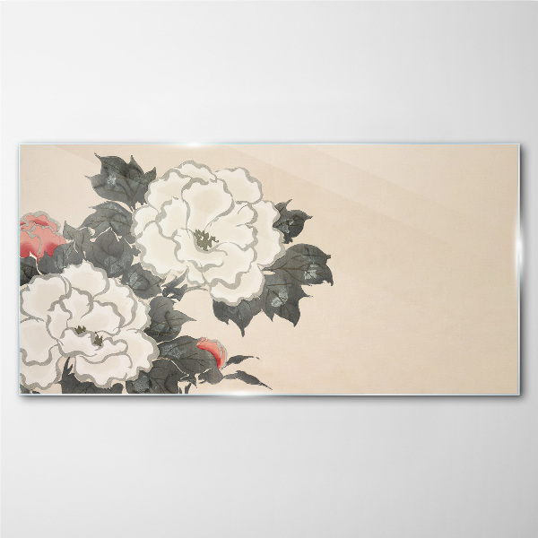 Flower dreams Glass Wall Art