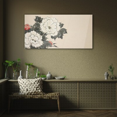 Flower dreams Glass Wall Art