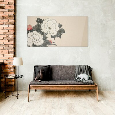 Flower dreams Glass Wall Art