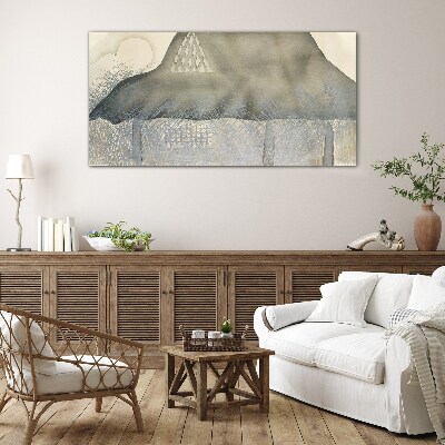 Peace among the mountains Glass Wall Art