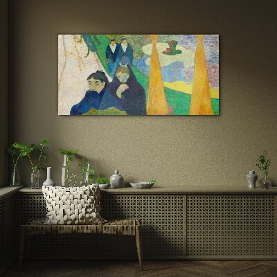 Sadness and reflection in the landscape Glass Wall Art