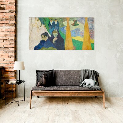 Sadness and reflection in the landscape Glass Wall Art
