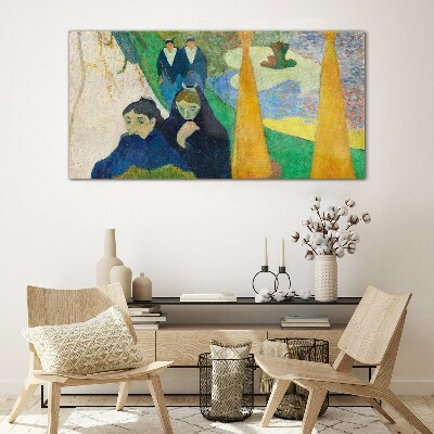 Sadness and reflection in the landscape Glass Wall Art