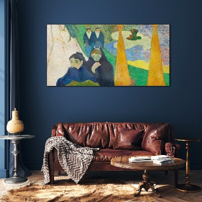 Sadness and reflection in the landscape Glass Wall Art