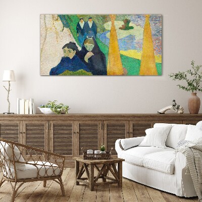 Sadness and reflection in the landscape Glass Wall Art