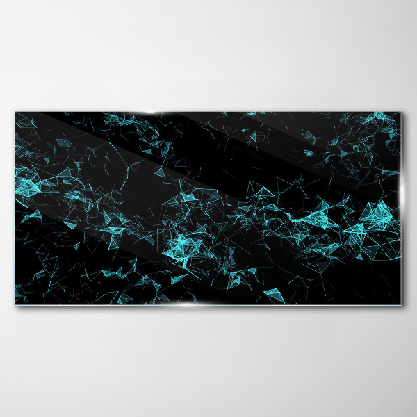 Geometry in motion Glass Wall Art