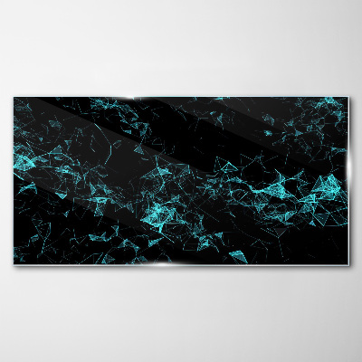 Geometry in motion Glass Wall Art