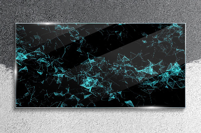 Geometry in motion Glass Wall Art