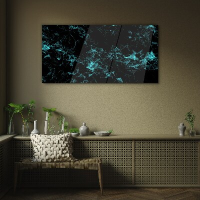 Geometry in motion Glass Wall Art