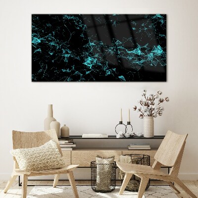 Geometry in motion Glass Wall Art
