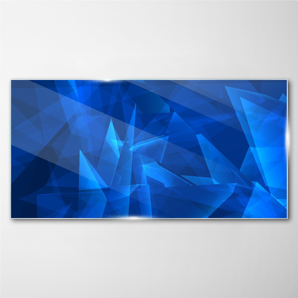 The sky is in shades of blue Glass Wall Art