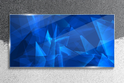 The sky is in shades of blue Glass Wall Art