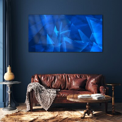 The sky is in shades of blue Glass Wall Art