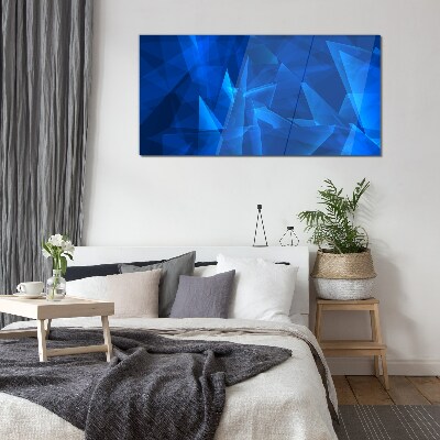 The sky is in shades of blue Glass Wall Art