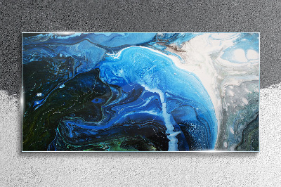 Ocean Whirlpools Glass Wall Art