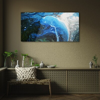 Ocean Whirlpools Glass Wall Art