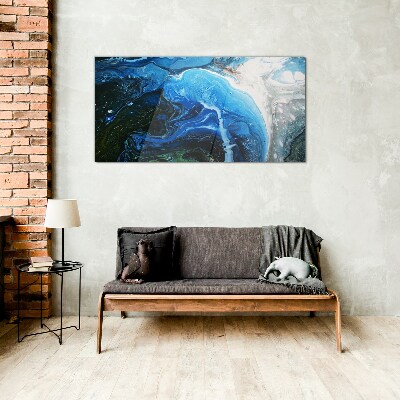 Ocean Whirlpools Glass Wall Art