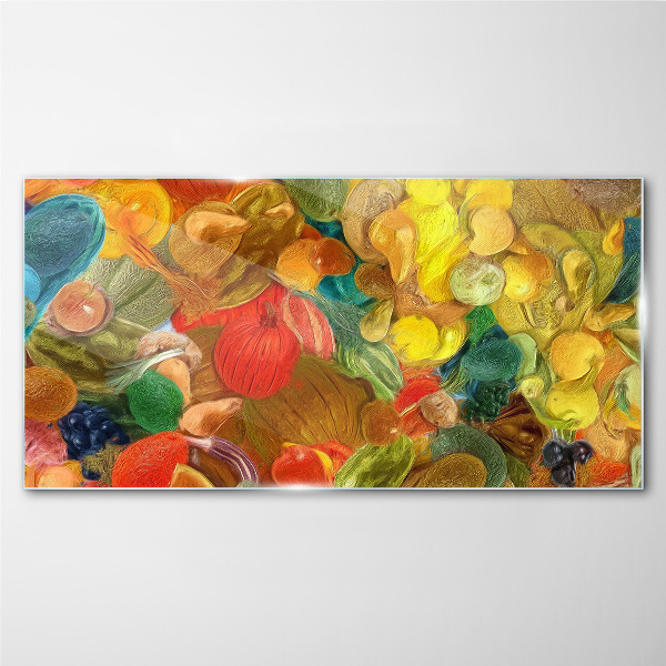 Watercolor abstraction Glass Print