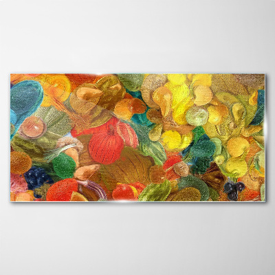Colorful fruit composition Glass Print