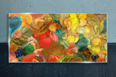 Colorful fruit composition Glass Print