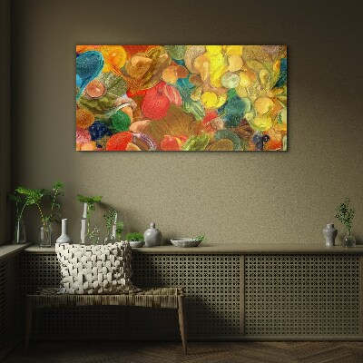 Colorful fruit composition Glass Print