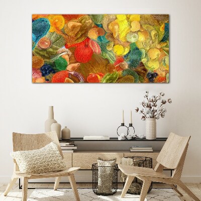 Colorful fruit composition Glass Print