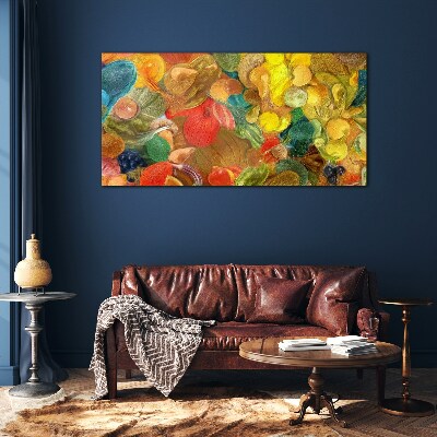 Colorful fruit composition Glass Print