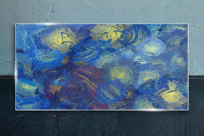 Stars in the night sky Glass Print