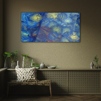 Stars in the night sky Glass Print