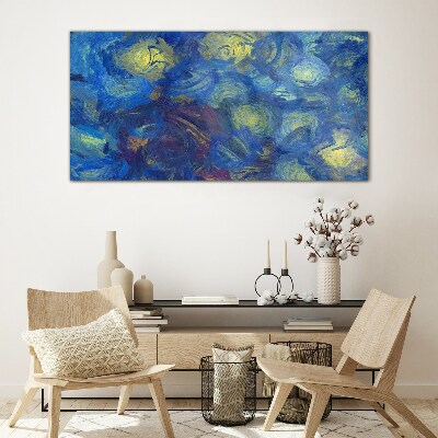 Painting abstraction Glass Print