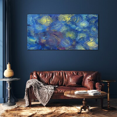 Stars in the night sky Glass Print