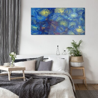 Stars in the night sky Glass Print