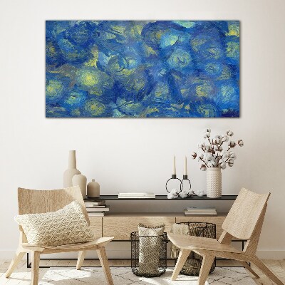 Painting abstraction Glass Print