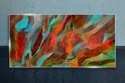 Colors of Nature in Abstraction Glass Print