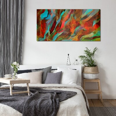 Colors of Nature in Abstraction Glass Print