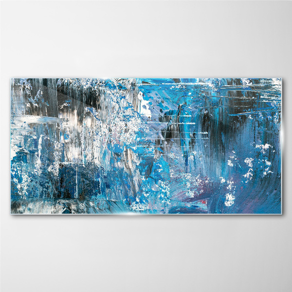 Painting abstraction Glass Print