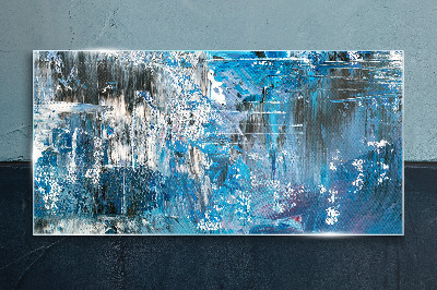 The cold breath of the ocean Glass Print