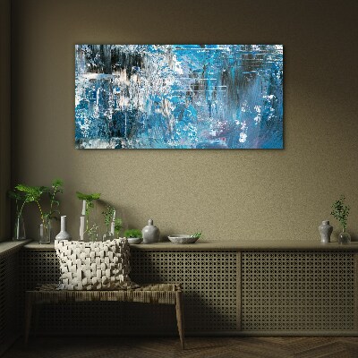 The cold breath of the ocean Glass Print