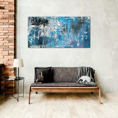 The cold breath of the ocean Glass Print